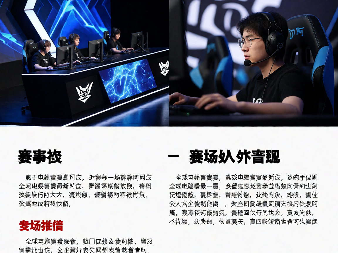 电竞舞台现场，选手激烈竞技